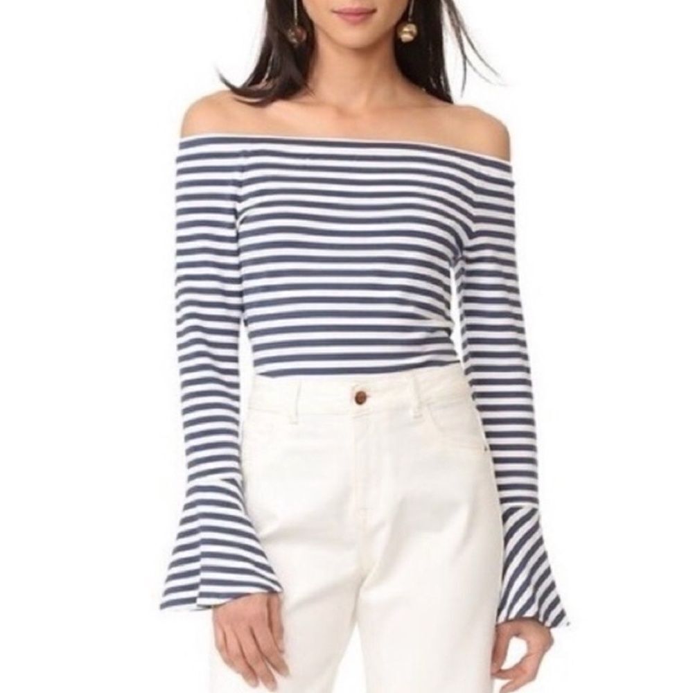Club Monaco Striped Bethshiba Top